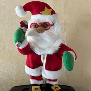 Festive Santa Claus animated sings jingle bells Toy